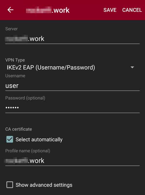 Android IKEV2